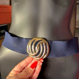 Vintage blue belt with buckle